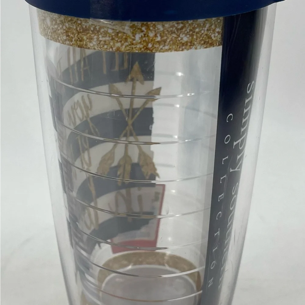 Simply Southern Tervis Tumbler 16 oz. Cup‎ Blue Gold 1 Corinthians 16:14 New NWT